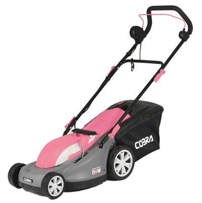pink lawnmower